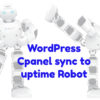 wordpress cpanel uptime robot sync